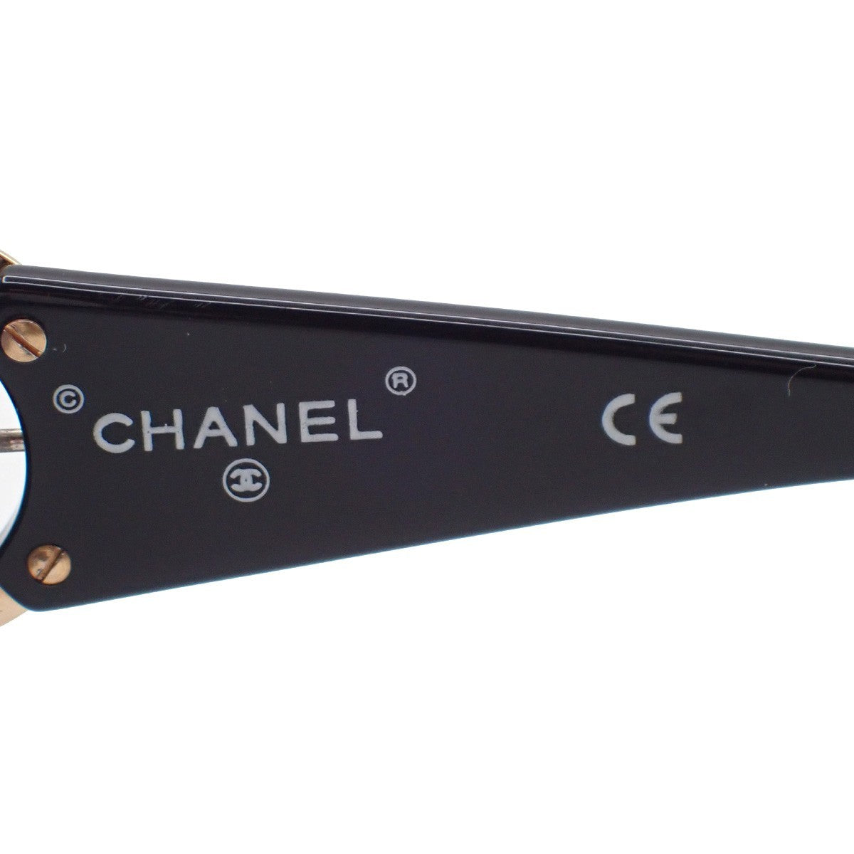 Chanel Logo Cc Plastic Black Plastic Sunglasse Accessory (Pre-Owned)