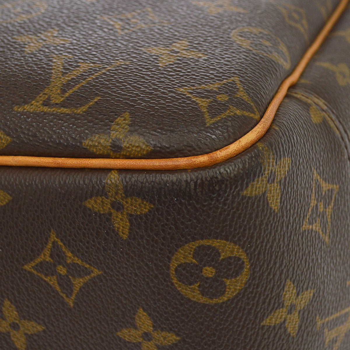 Louis Vuitton Deauville Monogram Canvas Brown Canvas Handbag (Pre-Owned)