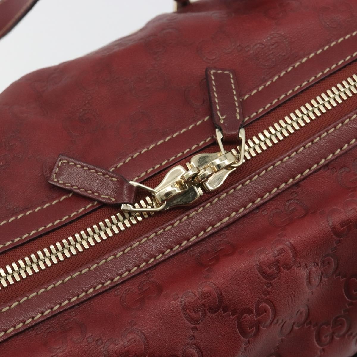 Gucci 85Th Anniversary Boston Guccissima Leather Red Leather Shoulder Bag Bag (Pre-Owned)