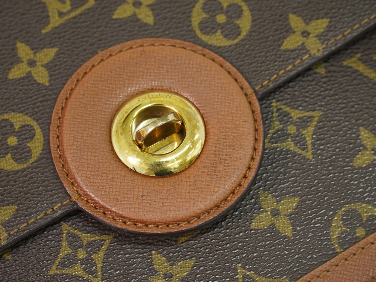 Louis Vuitton Raspail Monogram Canvas Brown Canvas Handbag (Pre-Owned)