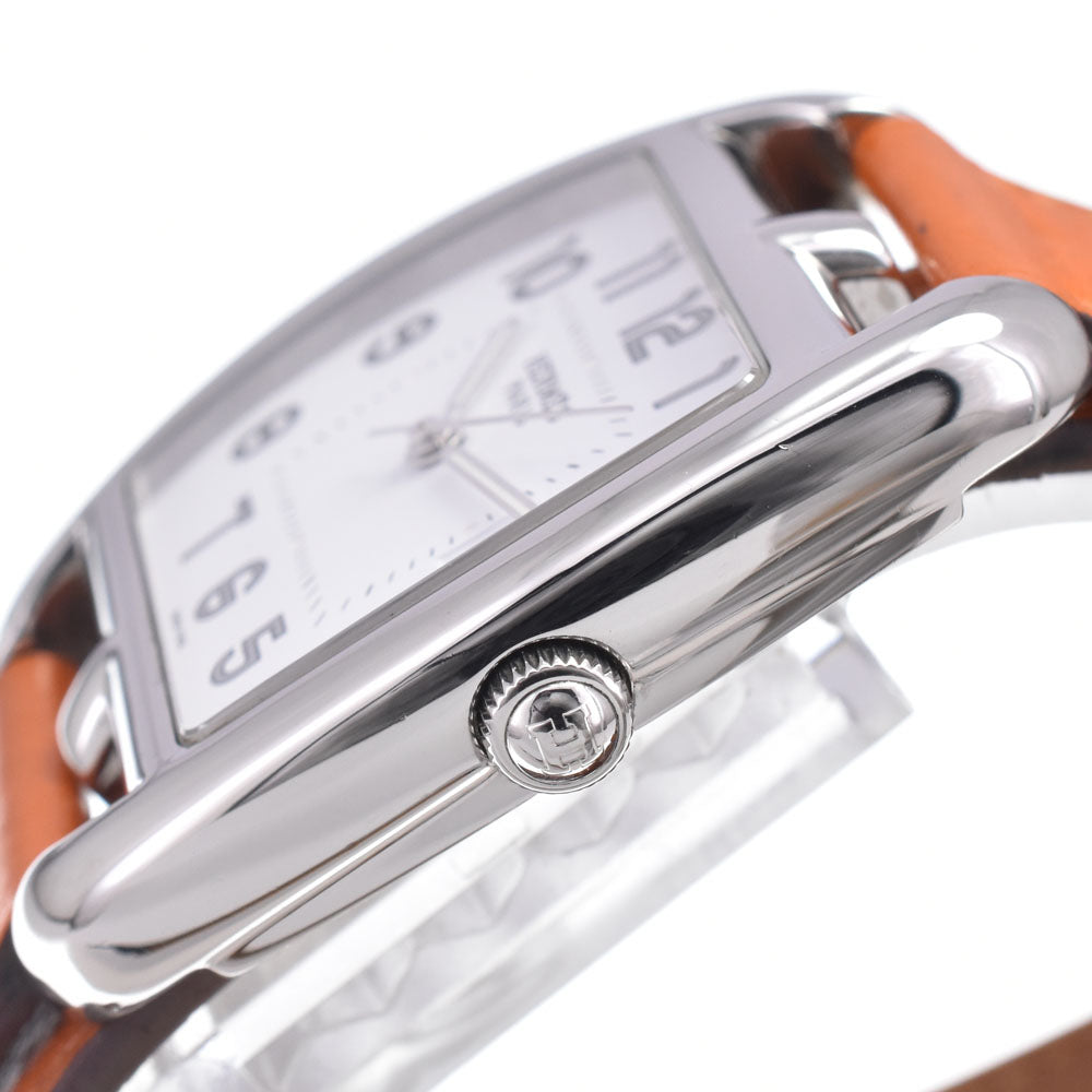 Hermes Cape Cod Quartz Stainless Steel And Leather Watch (Pre-Owned)