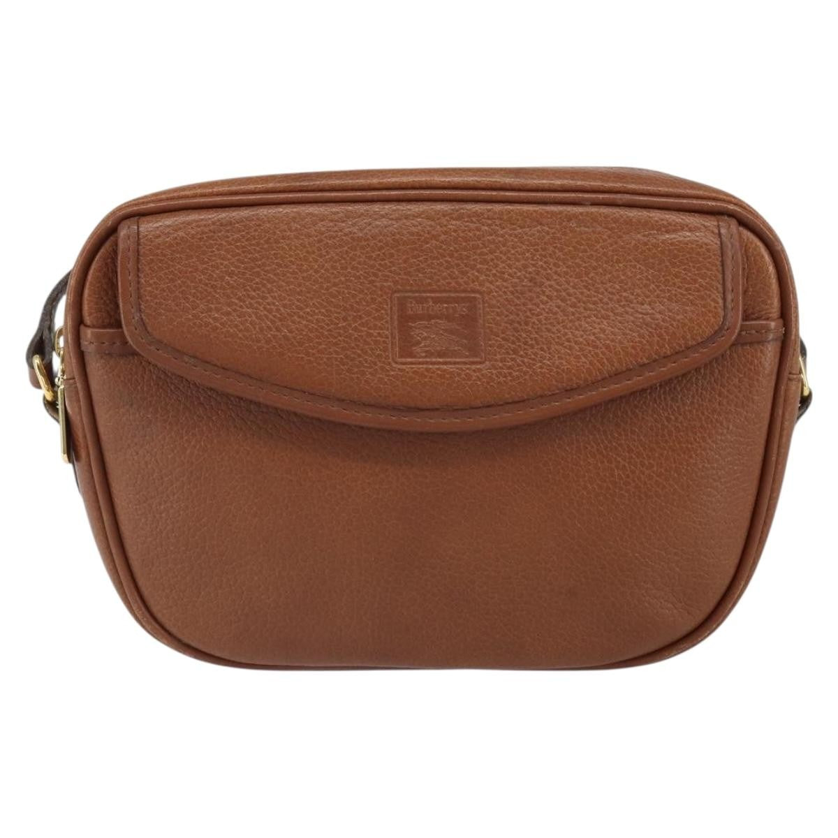 Burberry Vintage Leather Brown Leather Shoulder Bag Bag (Pre-Owned)