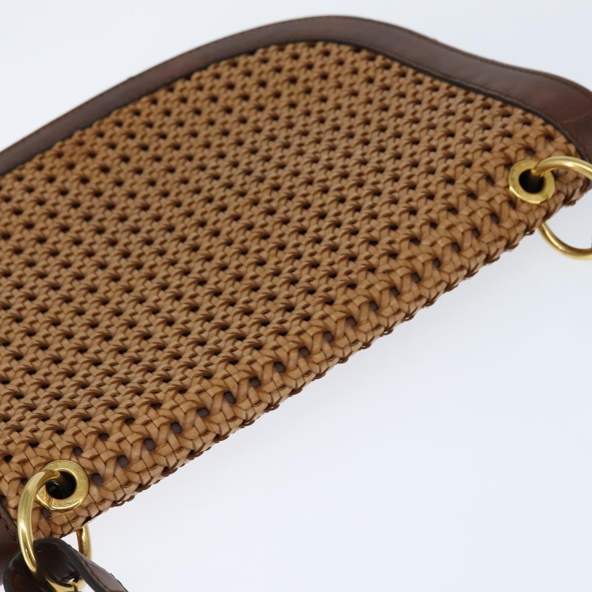 Stella Mccartney Flap Shoulder Polyester Brown Polyester Shoulder Bag Bag (Pre-Owned)