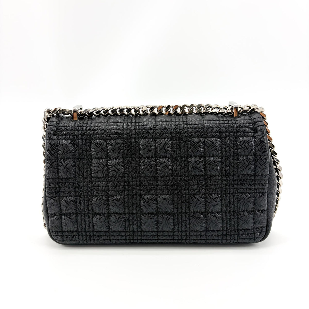 Burberry Lola Wallet On Chain Quilted Leather Black Calfskin Crossbody Bag Bag (Pre-Owned)