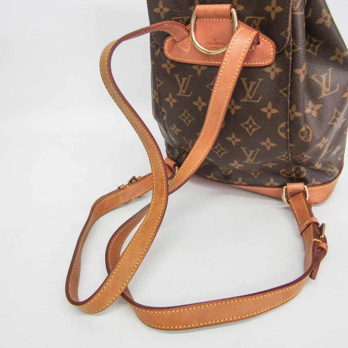 Louis Vuitton Vintage Montsouris Monogram Canvas Brown Canvas Backpack Bag (Pre-Owned)