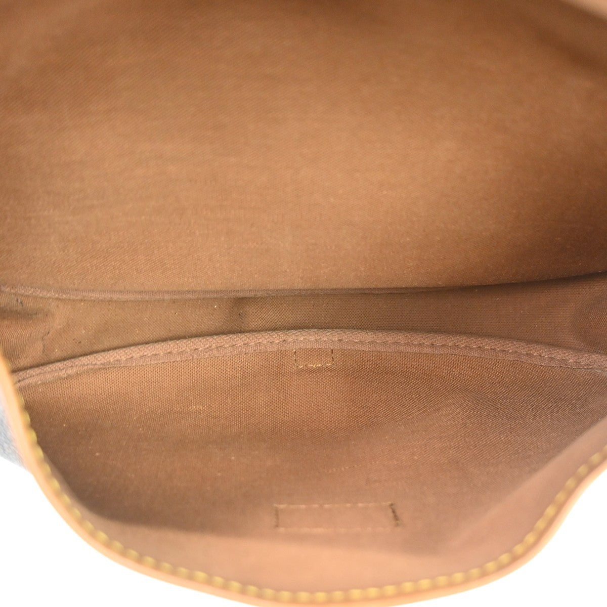 Louis Vuitton Saumur Monogram Brown Canvas Shoulder Bag Bag (Pre-Owned)