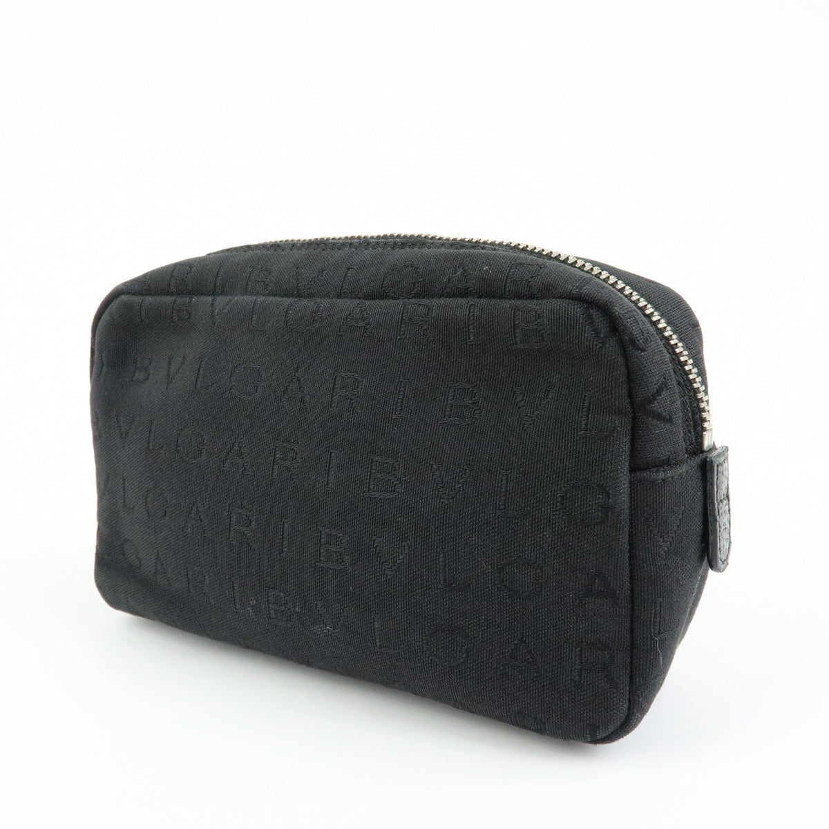 Bvlgari Pouch Canvas Black Canvas Clutche & Pouche Bag (Pre-Owned)