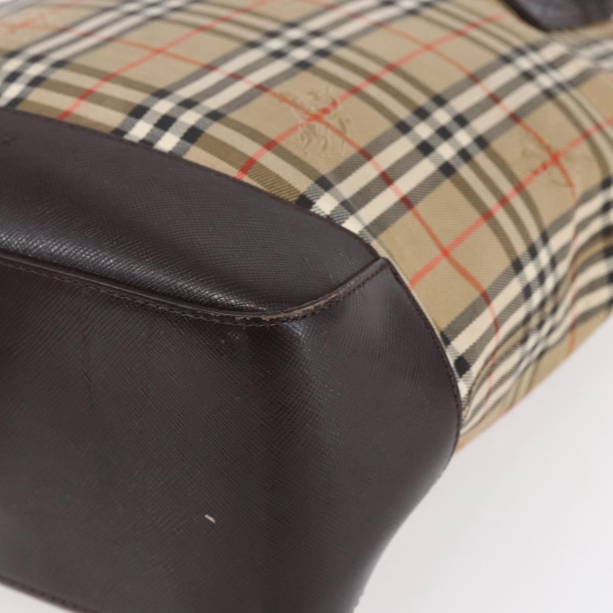 Burberry Vintage Canvas Beige Canvas Tote Bag Bag (Pre-Owned)