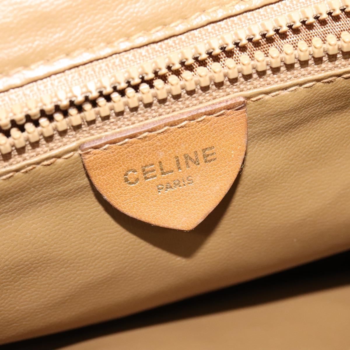 Celine Vintage Macadam Canvas Beige Canvas Bag (Pre-Owned)