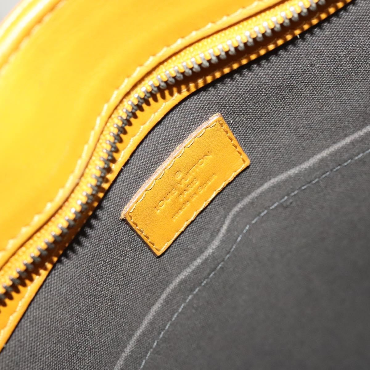 Louis Vuitton Tadao Damier Infini Leather Yellow Leather Handbag (Pre-Owned)