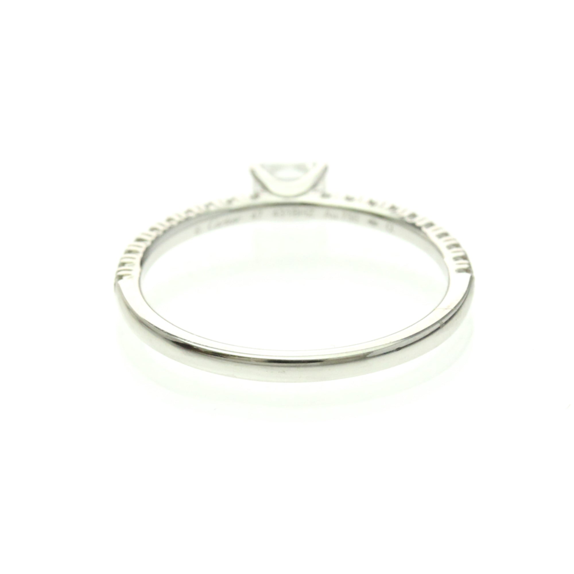Cartier Etincelle De Cartier Solitaire Platinum With Rbc Diamond And Pave Diamonds G/Vs1 Silver Platinum Ring Jewelry (Pre-Owned)