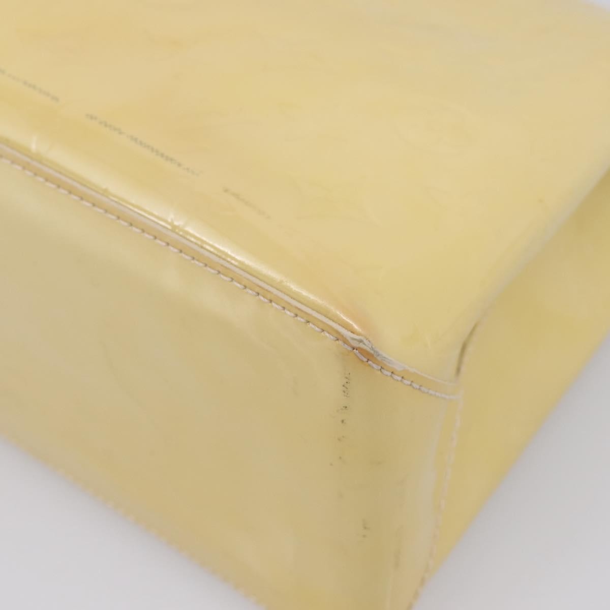 Louis Vuitton Wilshire Monogram Vernis Yellow Patent_Leather Handbag (Pre-Owned)