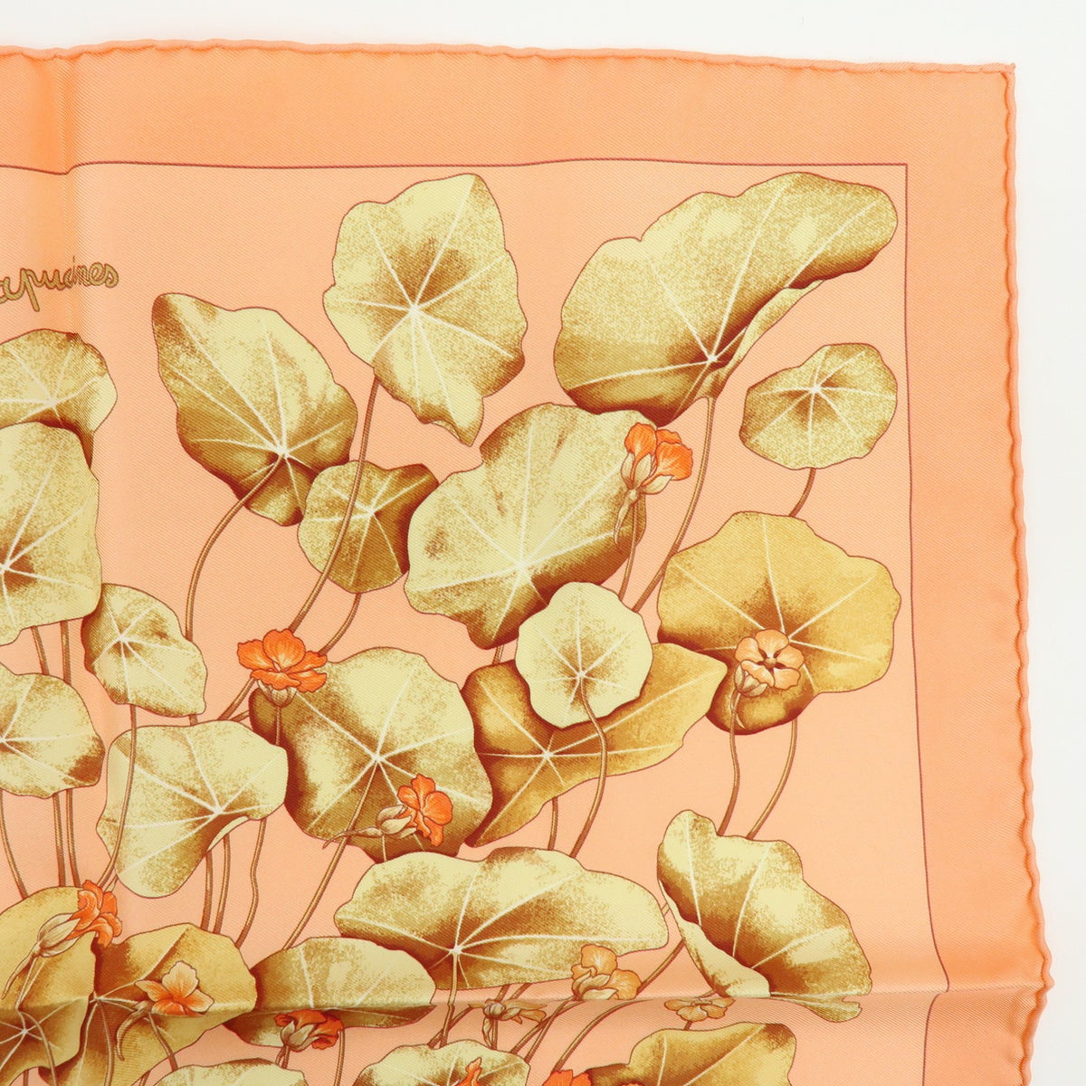 Hermes Carré 45 Les Capucines 100% Silk Multicolour Silk Scarve & Shawl Accessory (Pre-Owned)