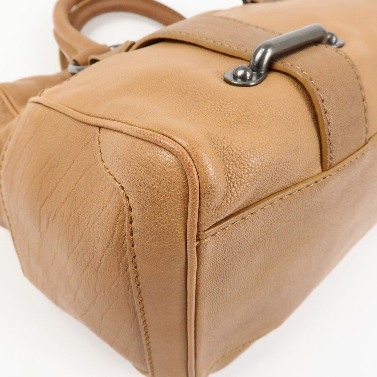 Celine Handbag Leather Brown Leather Handbag (Pre-Owned)