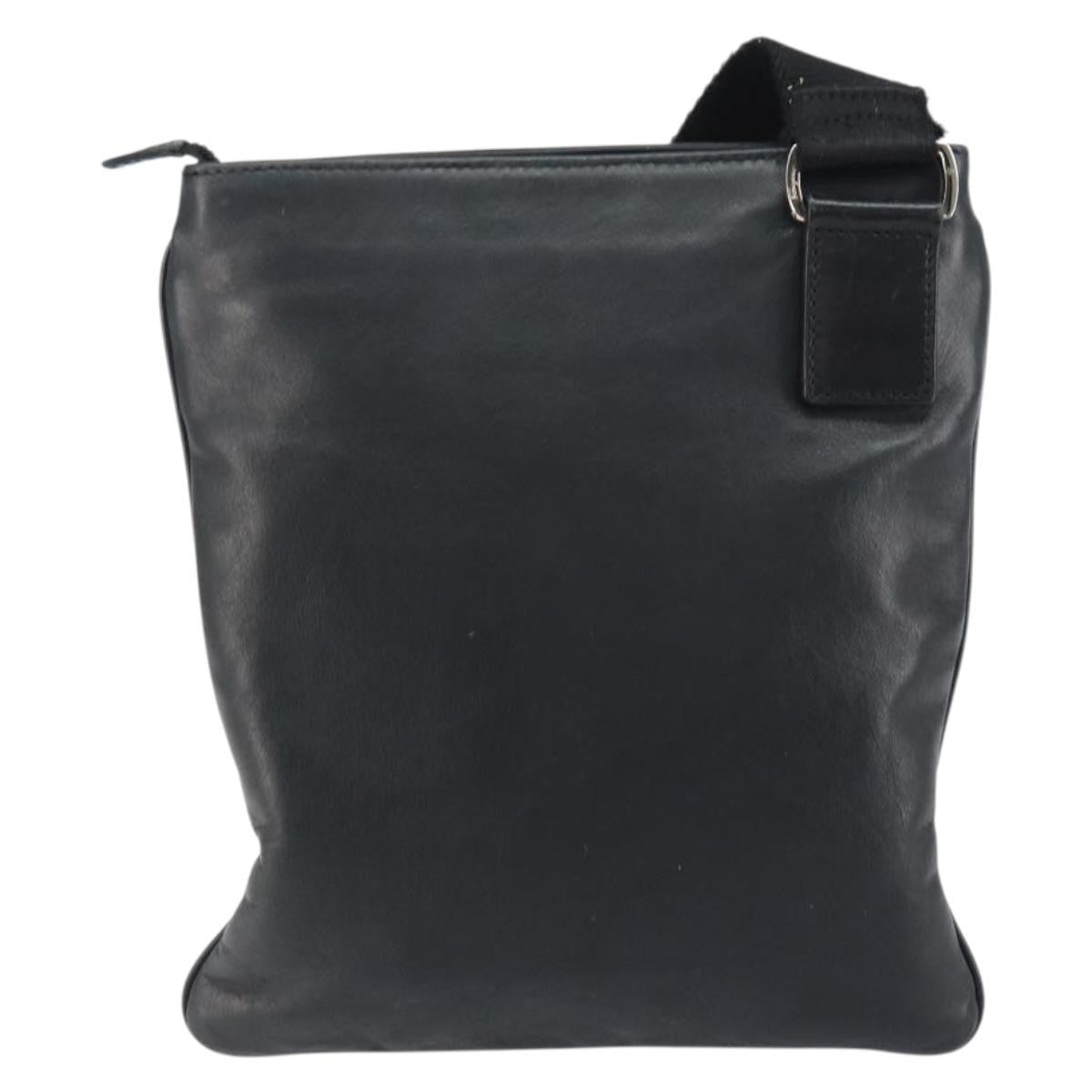 Salvatore Ferragamo Vintage Leather Black Leather Shoulder Bag Bag (Pre-Owned)