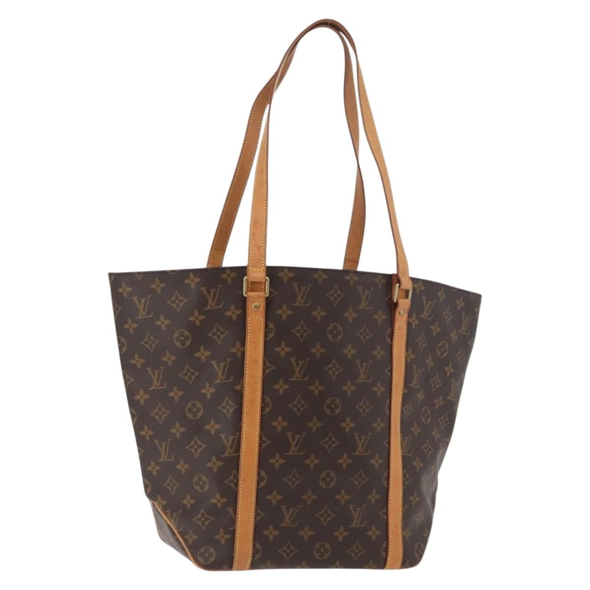 Louis Vuitton Shopping Sac Monogram Canvas Brown Canvas Handbag (Pre-Owned)