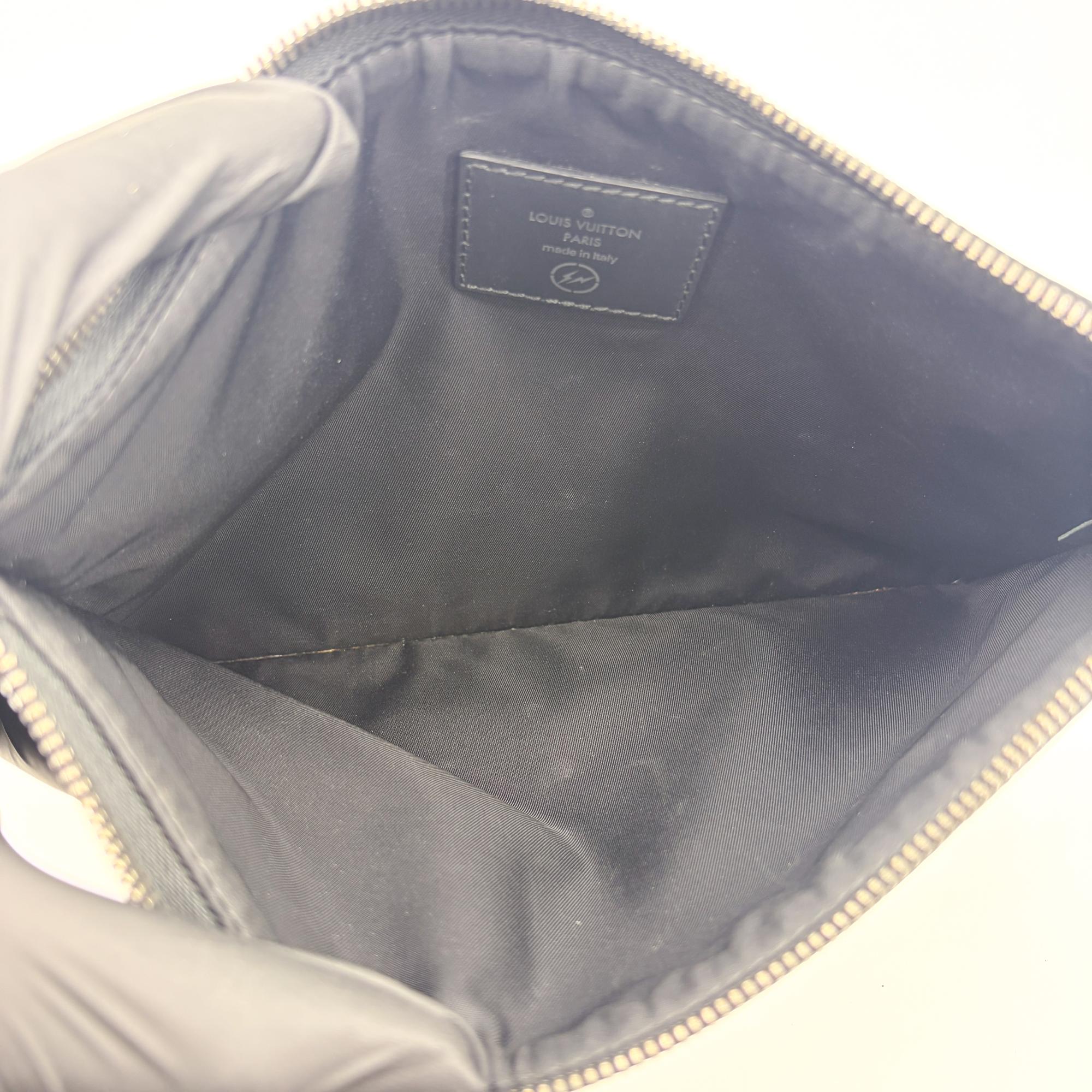 Louis Vuitton Pochette Voyage Monogram Eclipse Canvas Black Canvas Clutche & Pouche Bag (Pre-Owned)