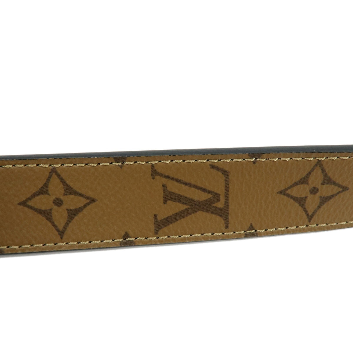 Louis Vuitton Shoulder Strap Reverse Monogram Canvas Brown Canvas Straps Accessory (Pre-Owned)