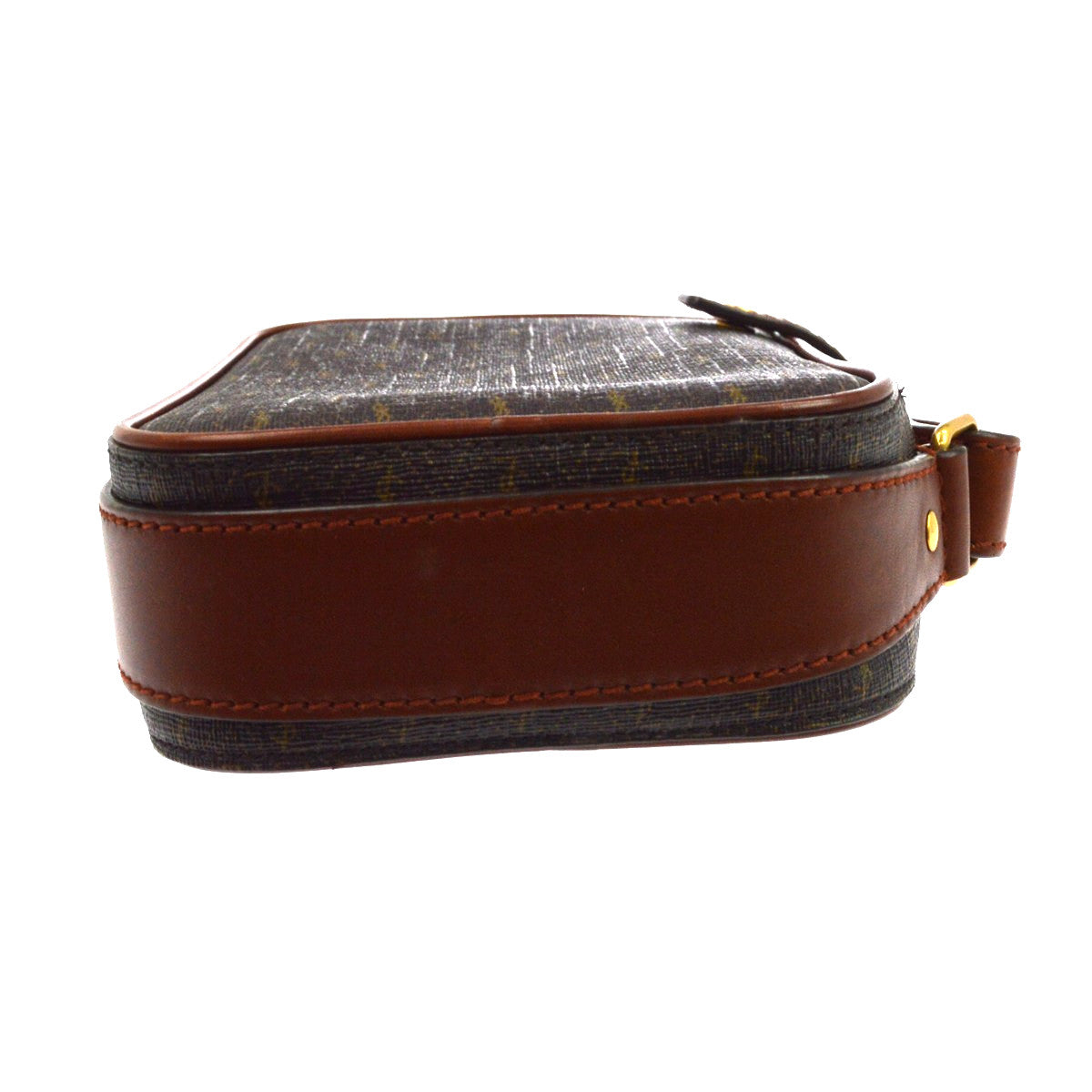 Saint Laurent Le Monogramme Monogram All Over Coated Canvas And Leather Brown Canvas Crossbody Bag Bag (Pre-Owned)