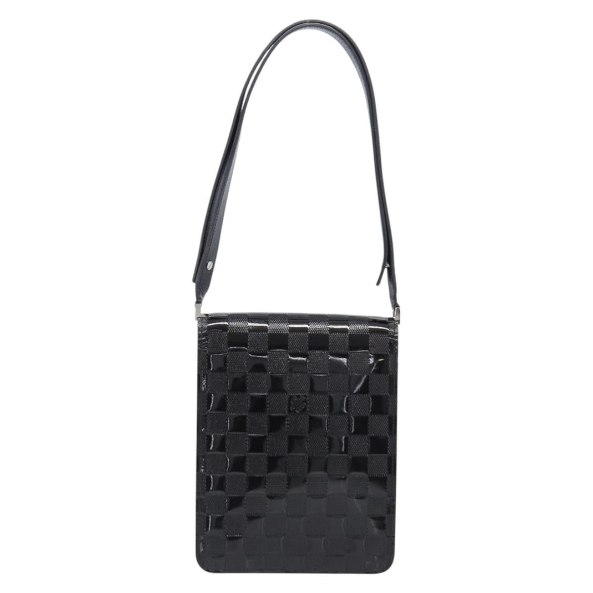 Louis Vuitton Cabaret Club Damier Vernis Black Patent_Leather Handbag (Pre-Owned)