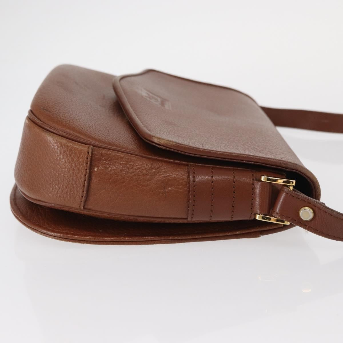 Burberry Vintage Leather Brown Leather Shoulder Bag Bag (Pre-Owned)