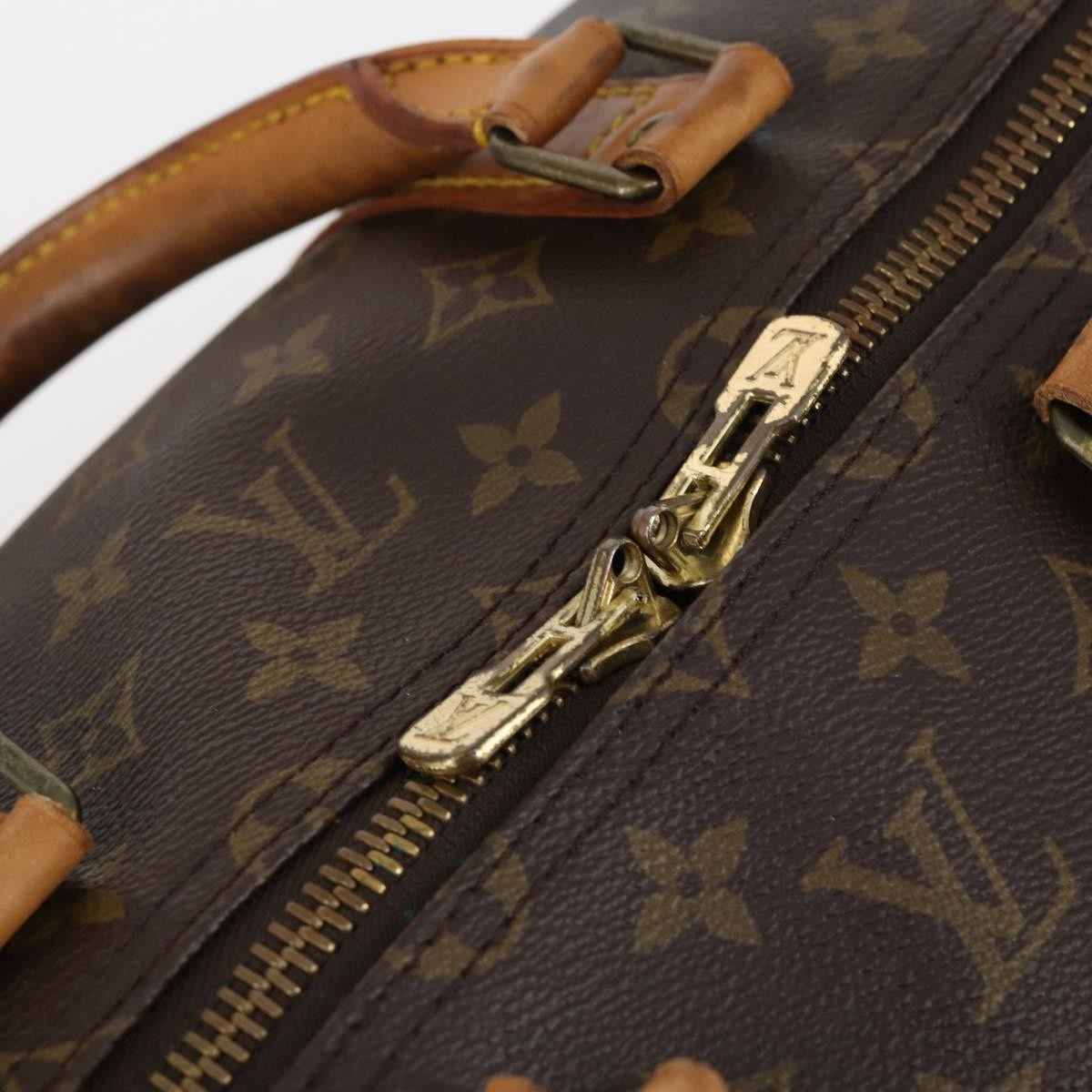 Louis Vuitton Keepall Monogram Canvas Brown Canvas Travel Bag Bag (Pre-Owned)