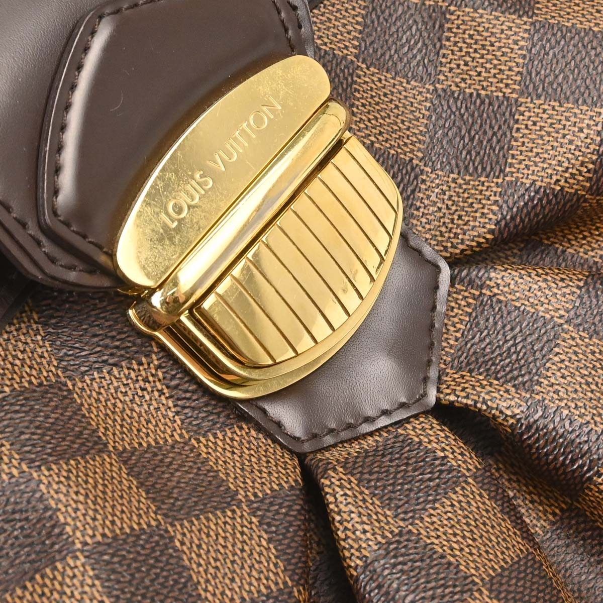 Louis Vuitton Sistina Damier Brown Canvas Handbag (Pre-Owned)