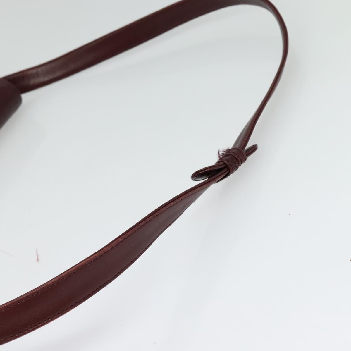 Givenchy Vintage 4G Leather Burgundy Leather Shoulder Bag Bag (Pre-Owned)
