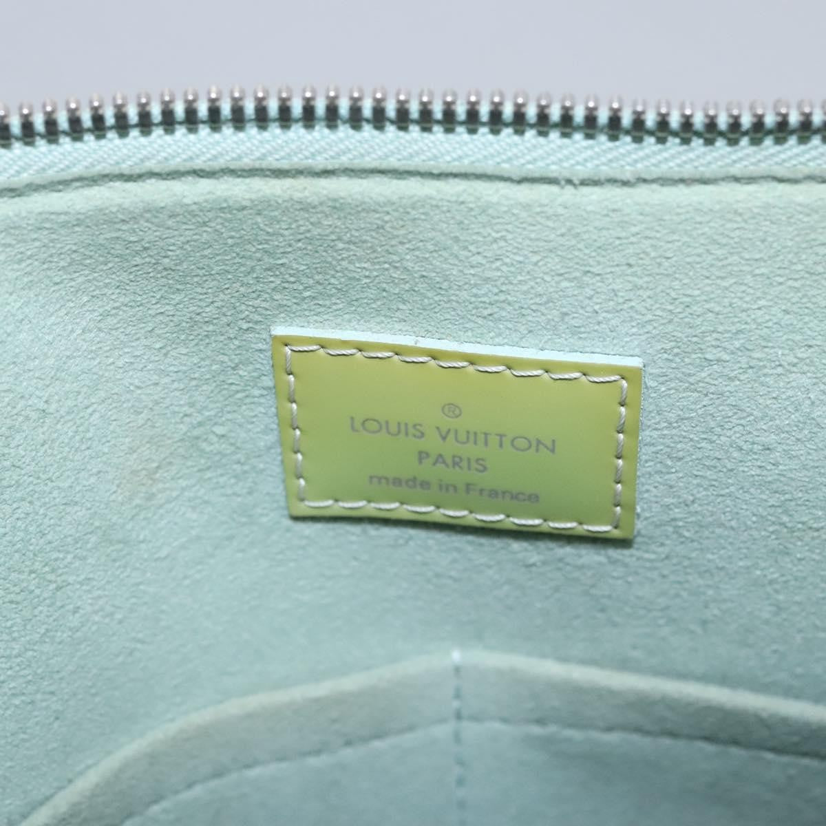 Louis Vuitton Alma Electric Epi Leather Green Patent_Leather Handbag (Pre-Owned)
