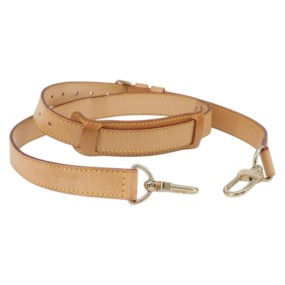 Louis Vuitton Adjustable Shoulder Strap Leather Beige Leather Straps Accessory (Pre-Owned)