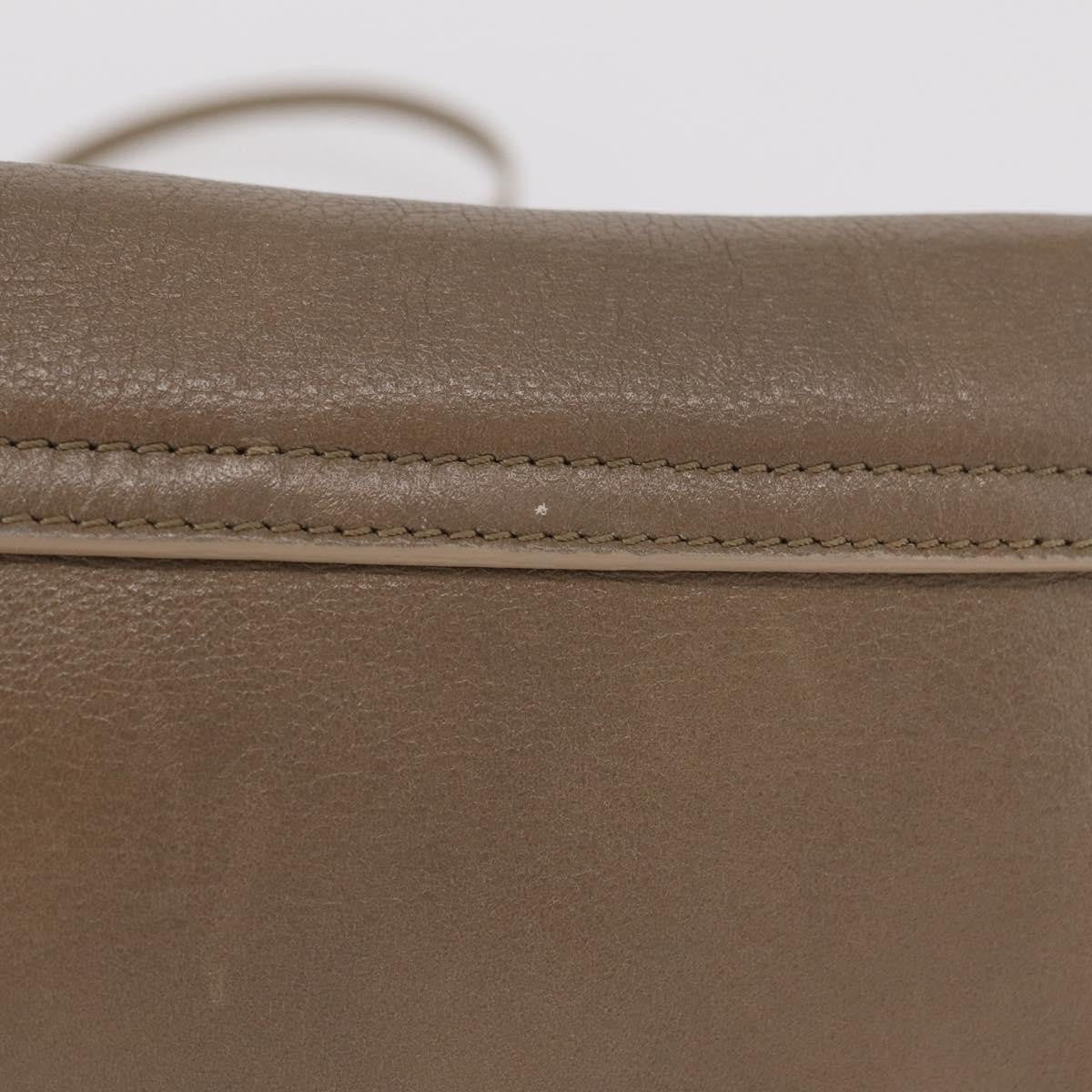Chloe Lily Leather Beige Leather Shoulder Bag Bag (Pre-Owned)