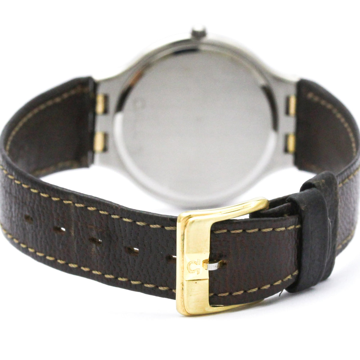 Omega De Ville Quartz Stainless Steel And Yellow Gold Watch (Pre-Owned)