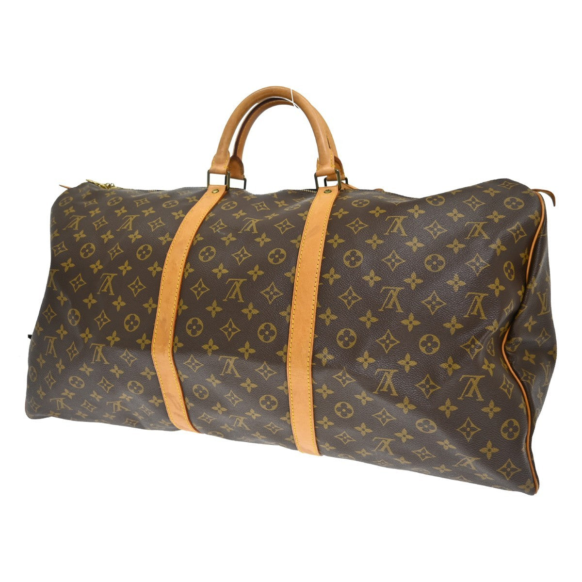 Louis Vuitton Keepall Monogram Brown Canvas Travel Bag Bag (Pre-Owned)