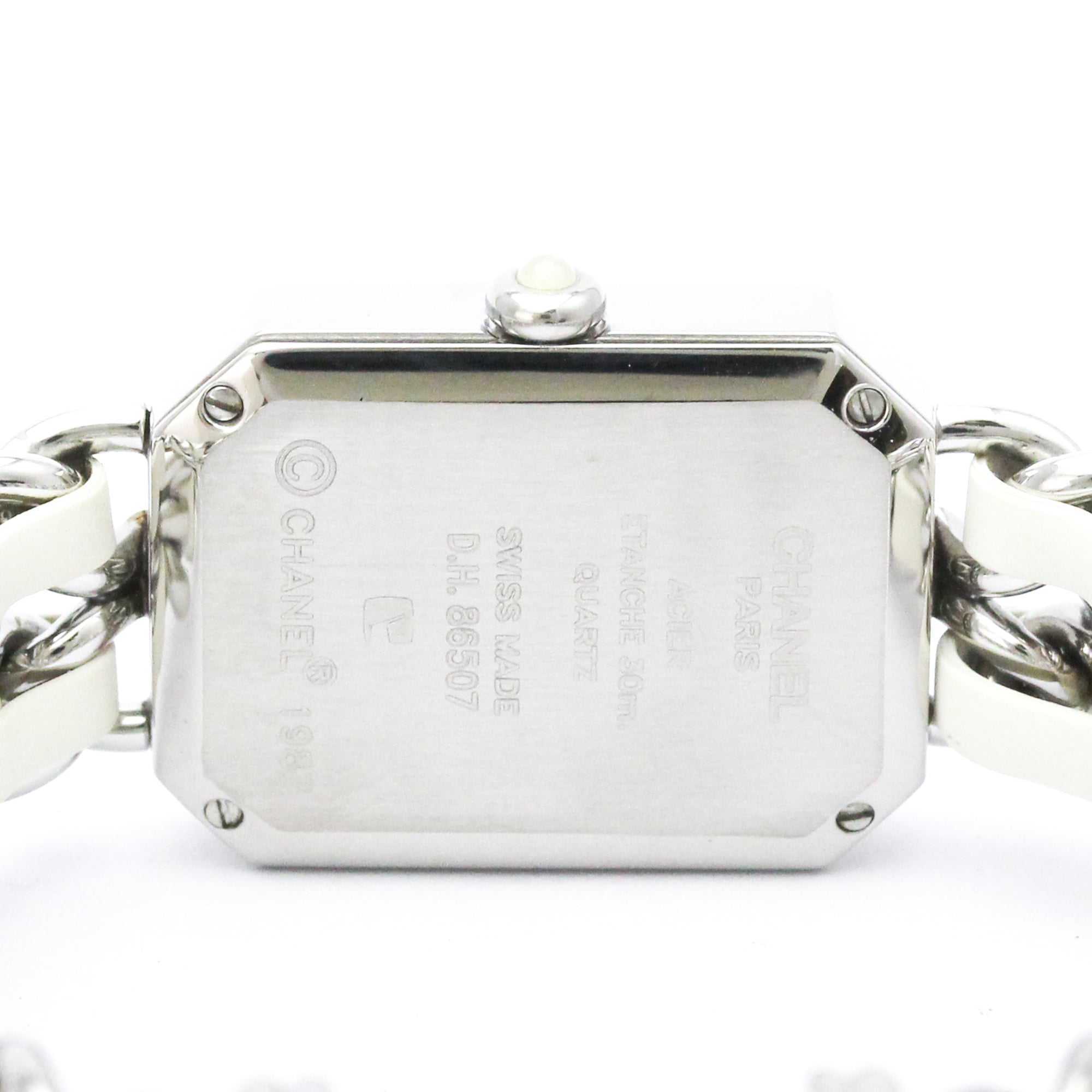 Chanel Premiere Rock Quartz Stainless Steel And Leather Watch (Pre-Owned)
