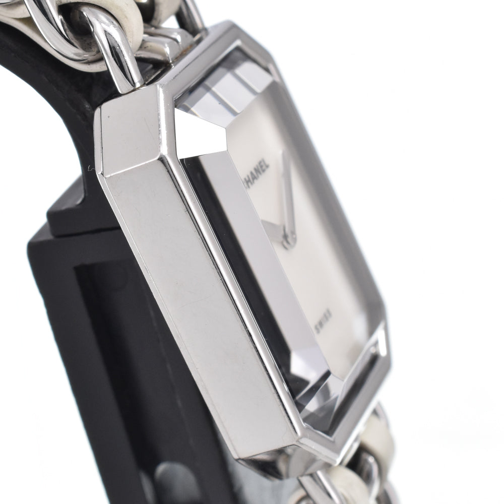Chanel Premiere Rock Quartz Stainless Steel And Leather Watch (Pre-Owned)