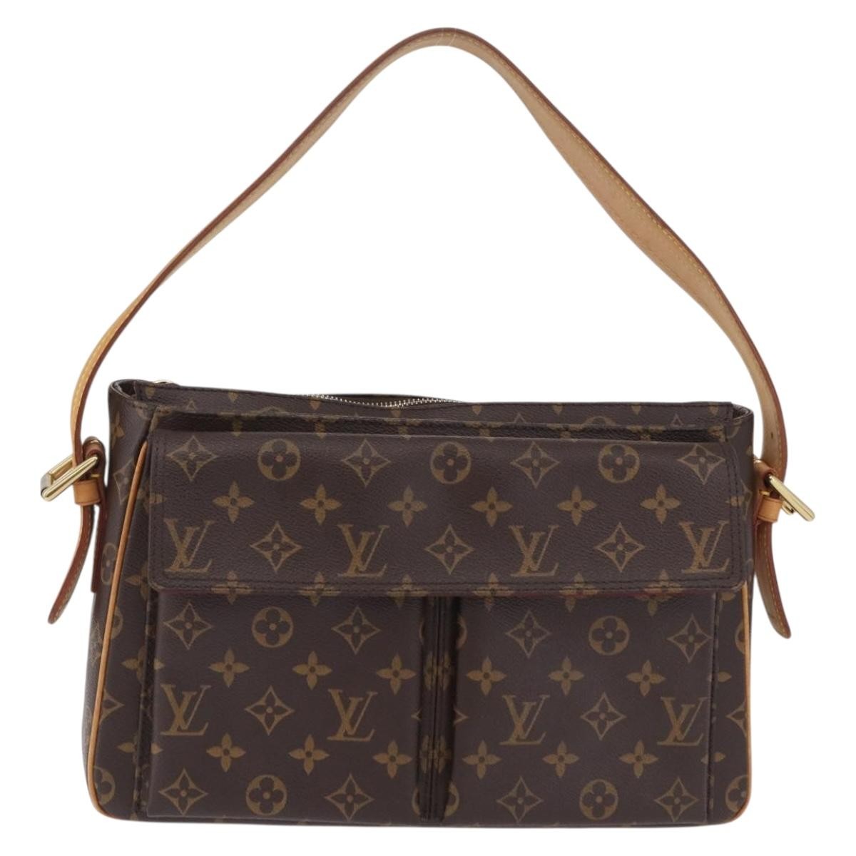 Louis Vuitton Viva Cite Monogram Canvas Brown Canvas Handbag (Pre-Owned)
