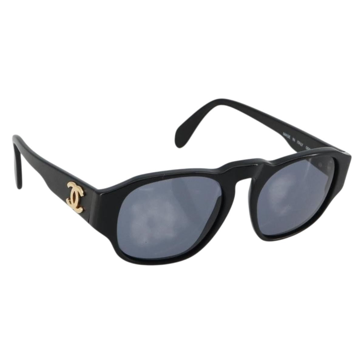Chanel Logo Cc Plastic Black Plastic Sunglasse Accessory (Pre-Owned)