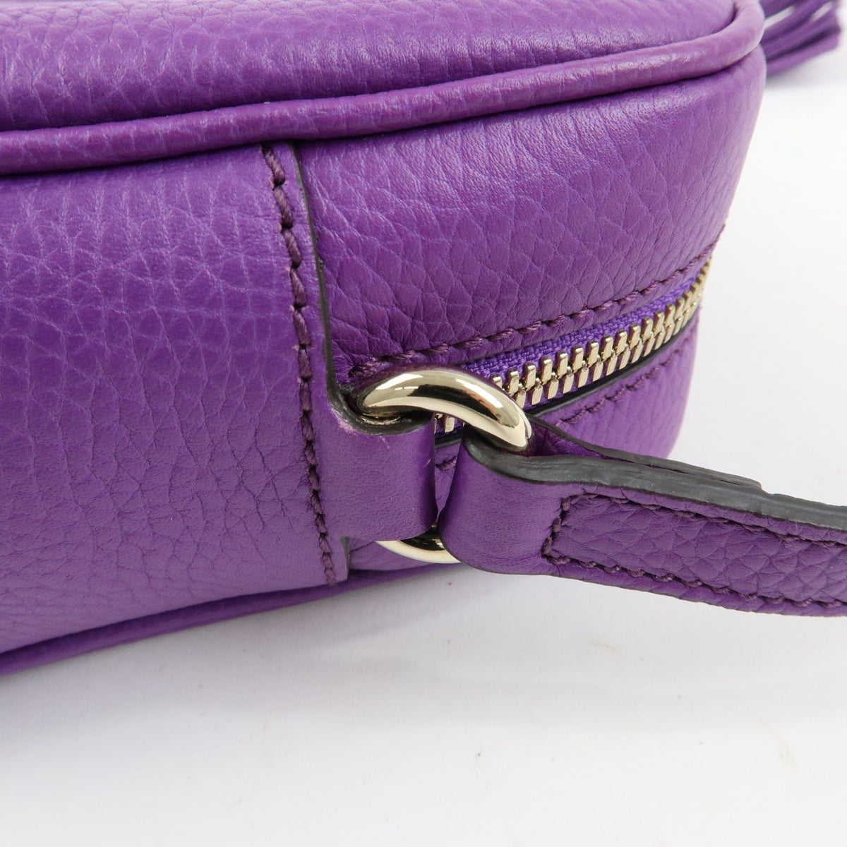 Gucci Soho Disco Leather Purple Leather Crossbody Bag Bag (Pre-Owned)