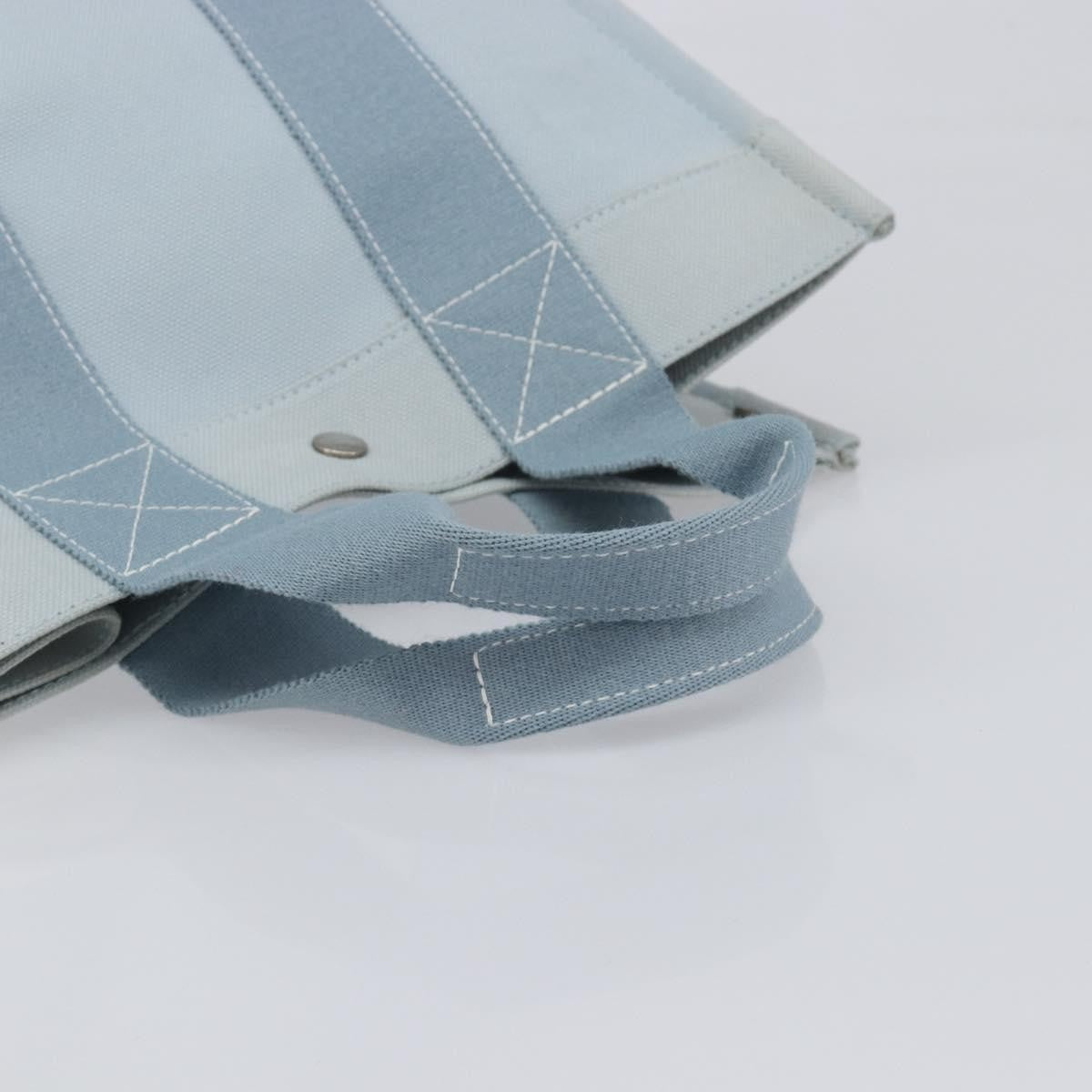 Hermes Bora Bora Toile Blue Canvas Tote Bag Bag (Pre-Owned)