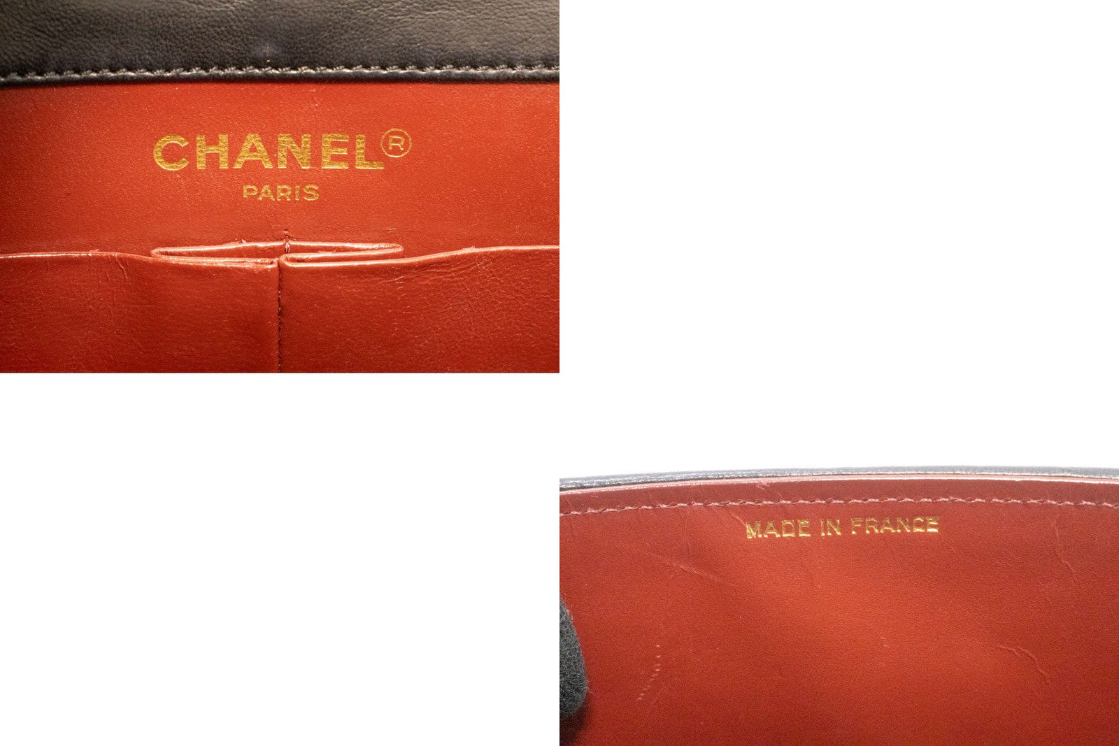 Chanel Vintage Round Flap Quilted Lambskin Black Leather Shoulder Bag Bag (Pre-Owned)