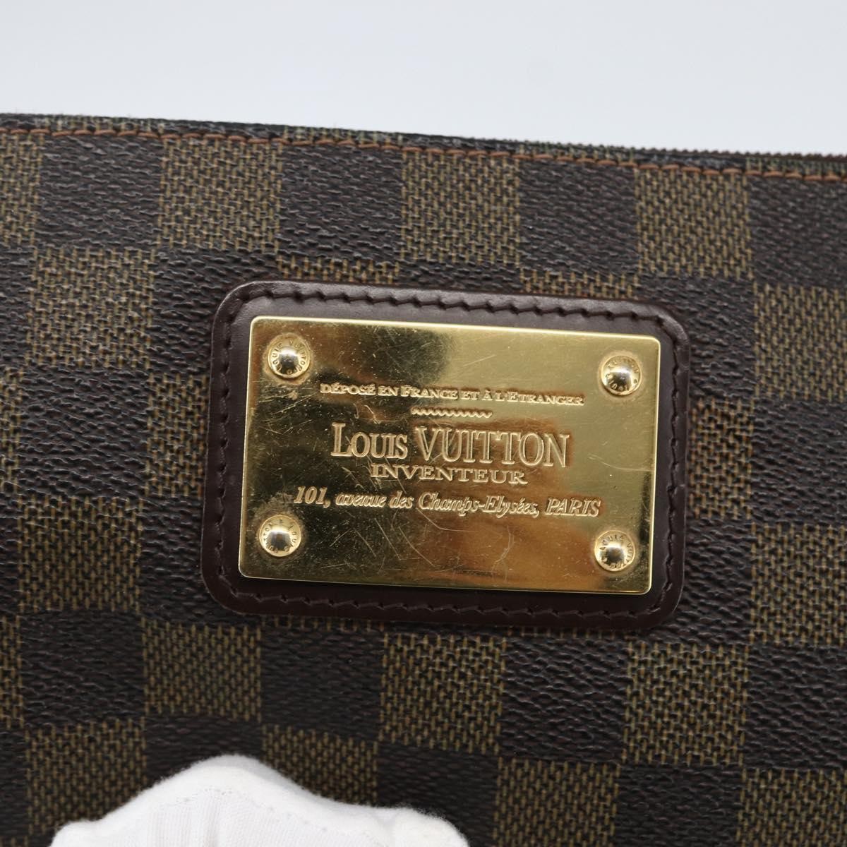 Louis Vuitton Sophie Damier Ebene Brown Canvas Clutche & Pouche Bag (Pre-Owned)