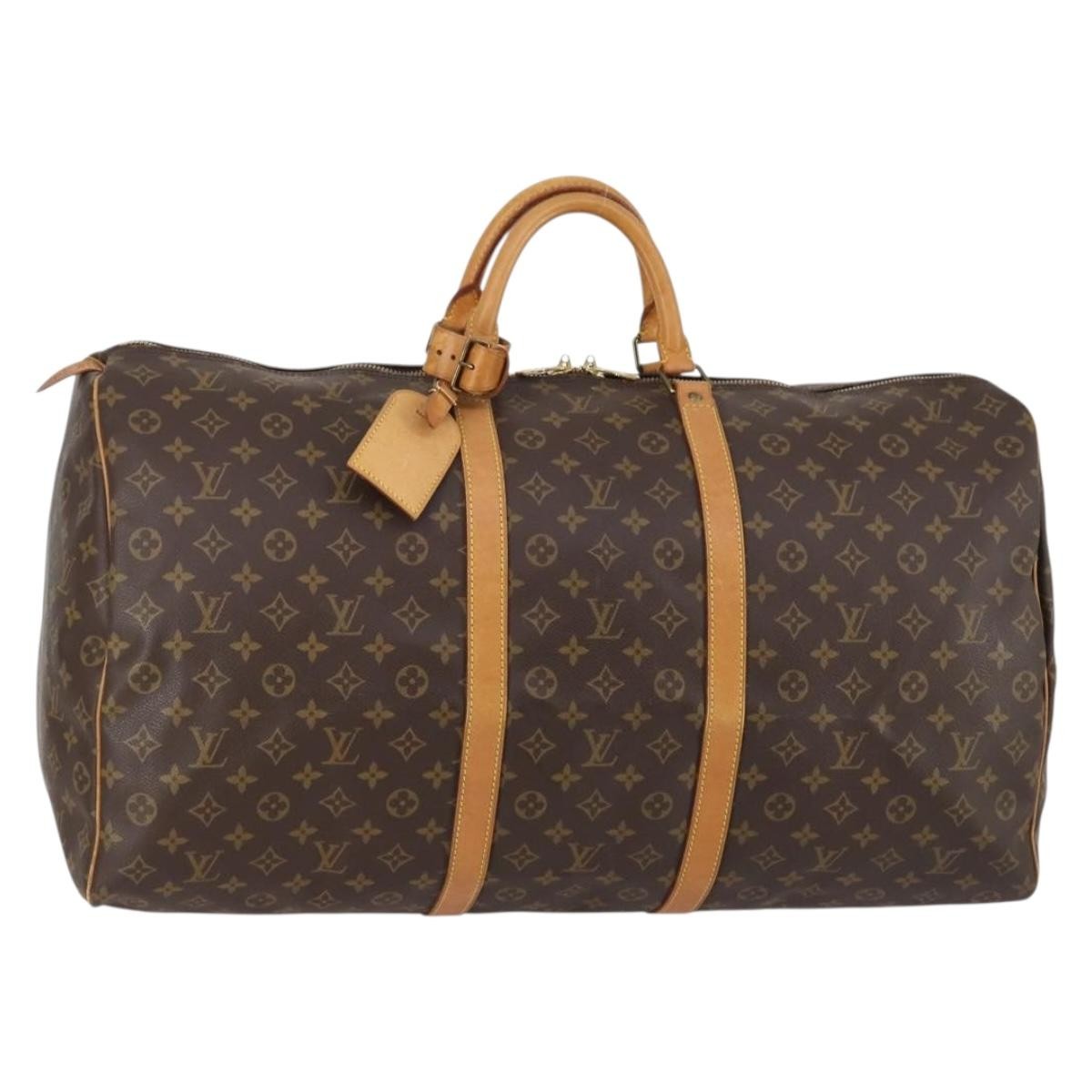 Louis Vuitton Keepall Monogram Canvas Brown Canvas Travel Bag Bag (Pre-Owned)