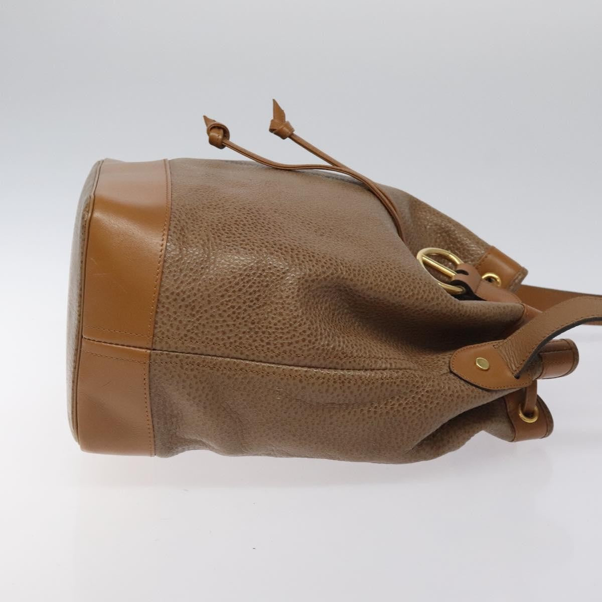 Christian Dior Vintage Leather Brown Leather Shoulder Bag Bag (Pre-Owned)