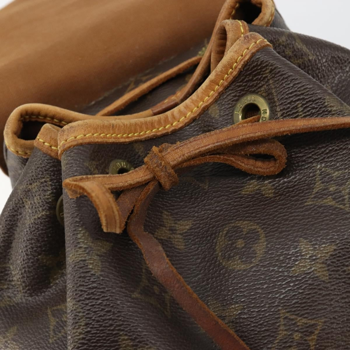 Louis Vuitton Vintage Montsouris Monogram Canvas Brown Canvas Backpack Bag (Pre-Owned)