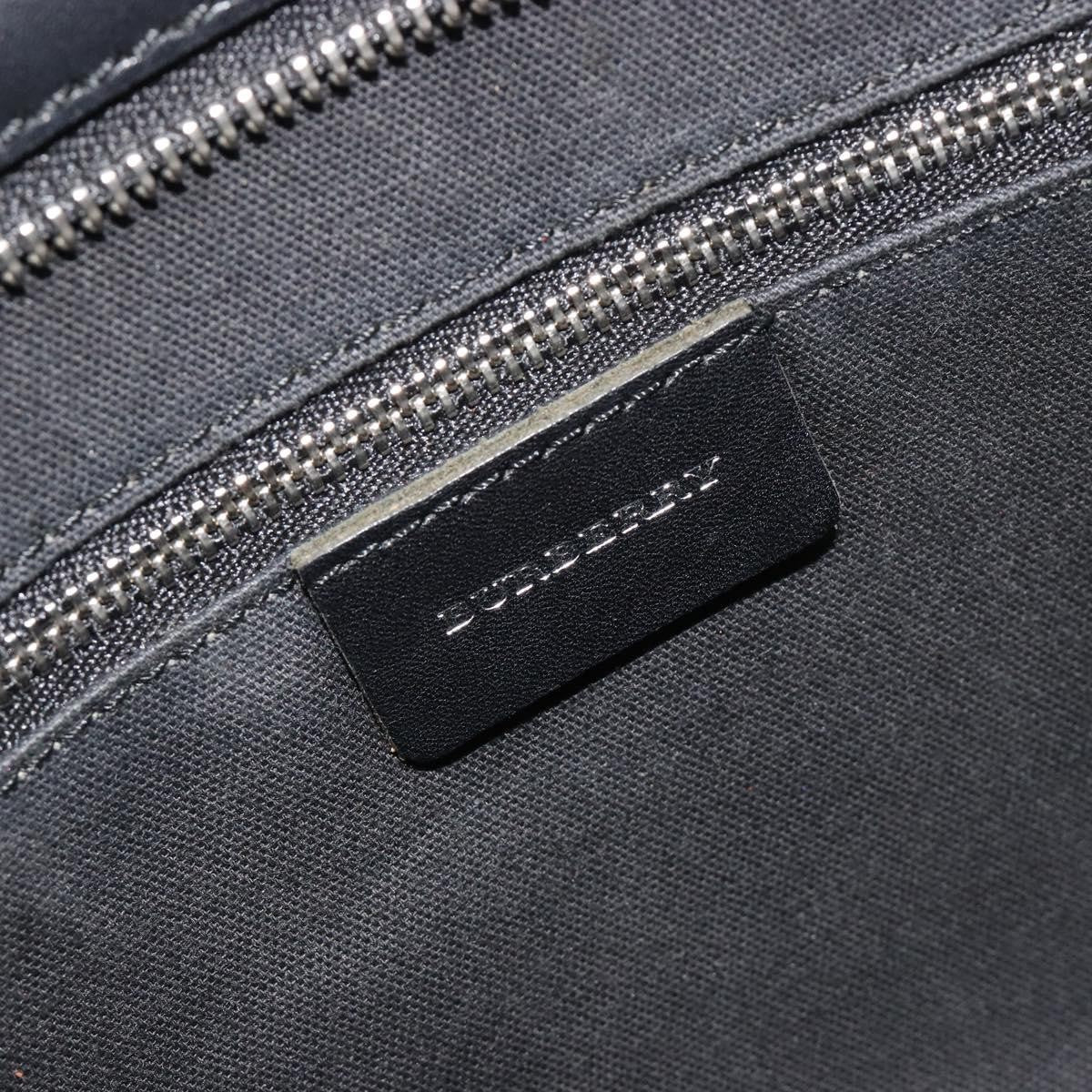 Burberry Nova Check Wool Black Wool Handbag (Pre-Owned)