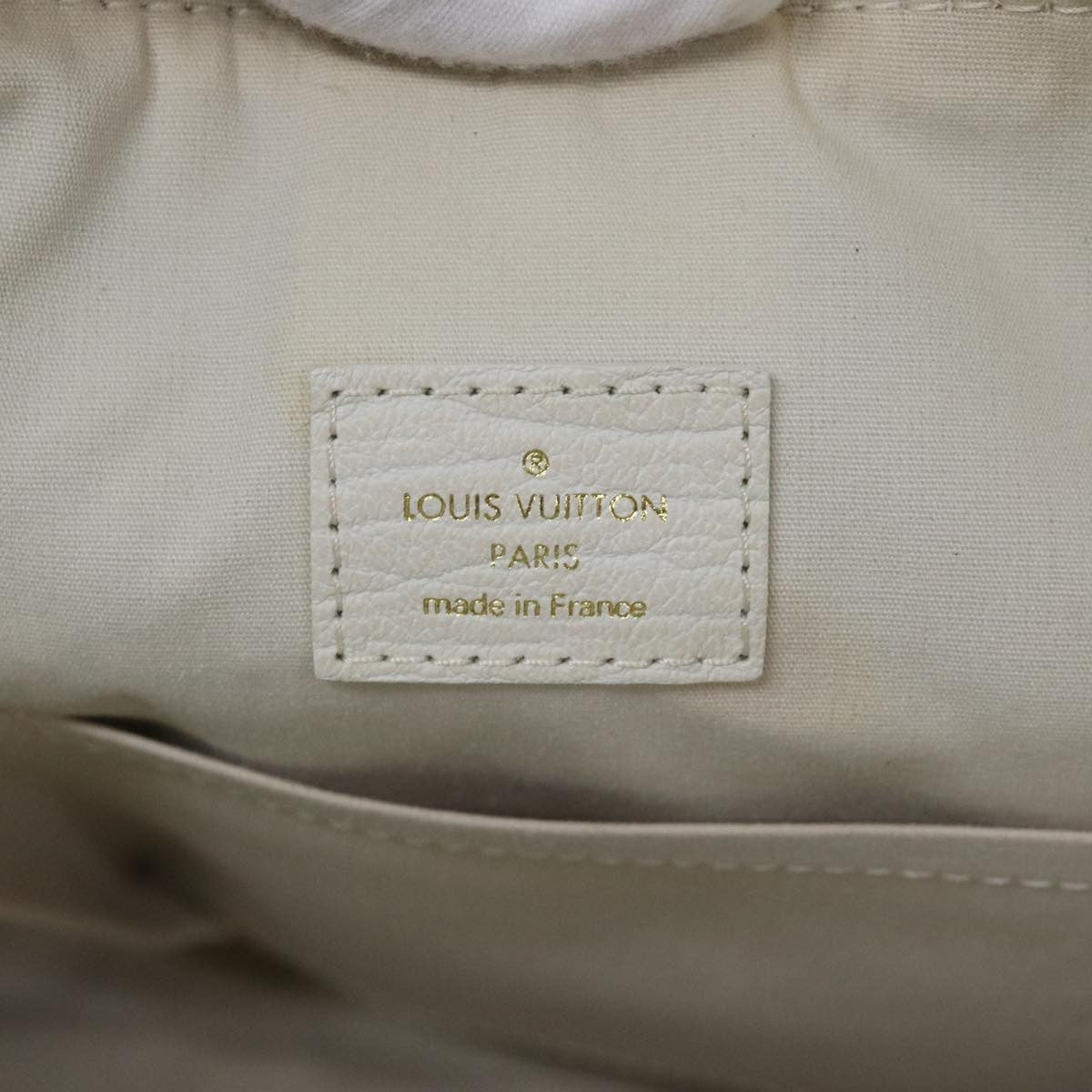 Louis Vuitton Marina Mini Lin Croisette White Canvas Handbag (Pre-Owned)