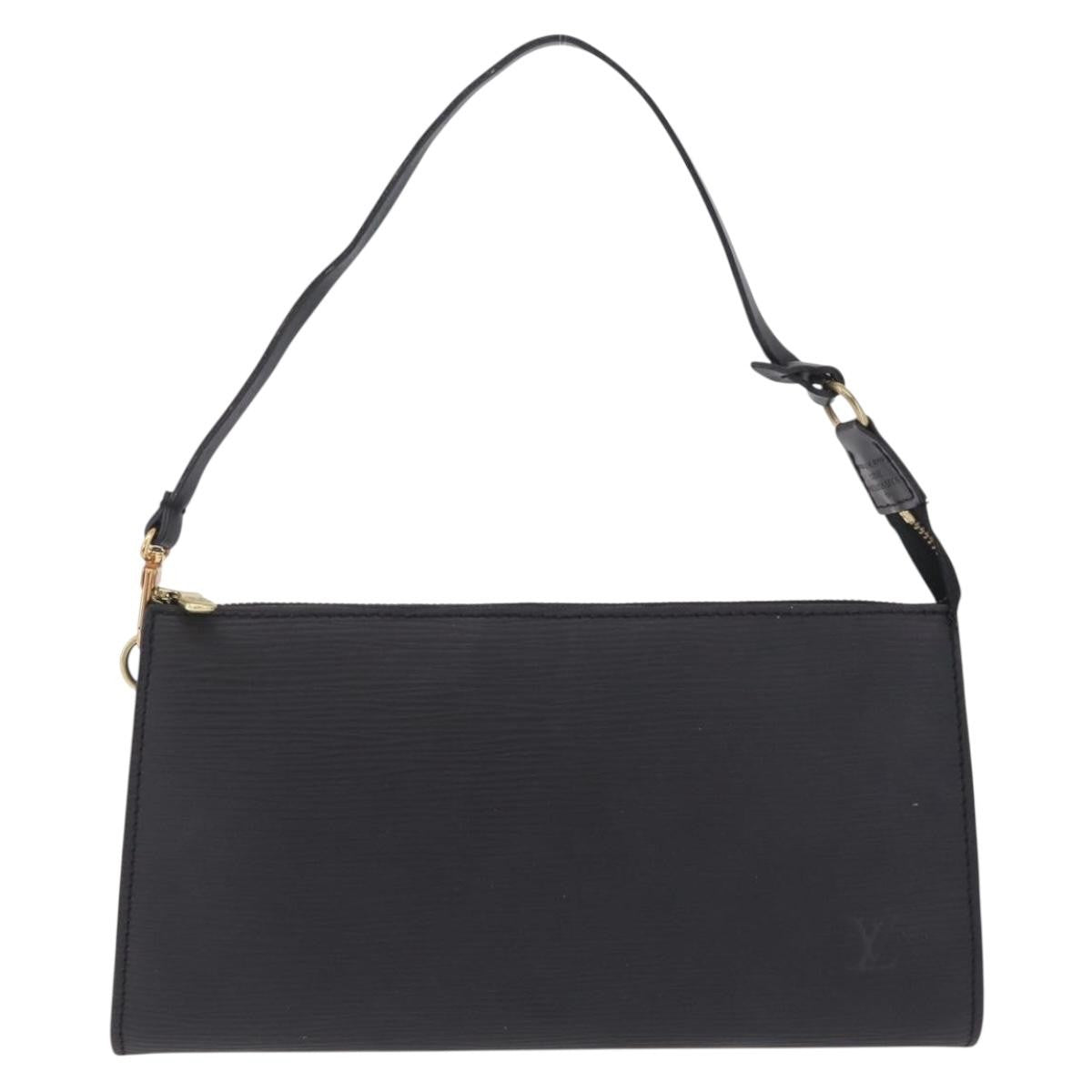 Louis Vuitton Pochette Accessoires Epi Leather Black Leather Clutche & Pouche Bag (Pre-Owned)