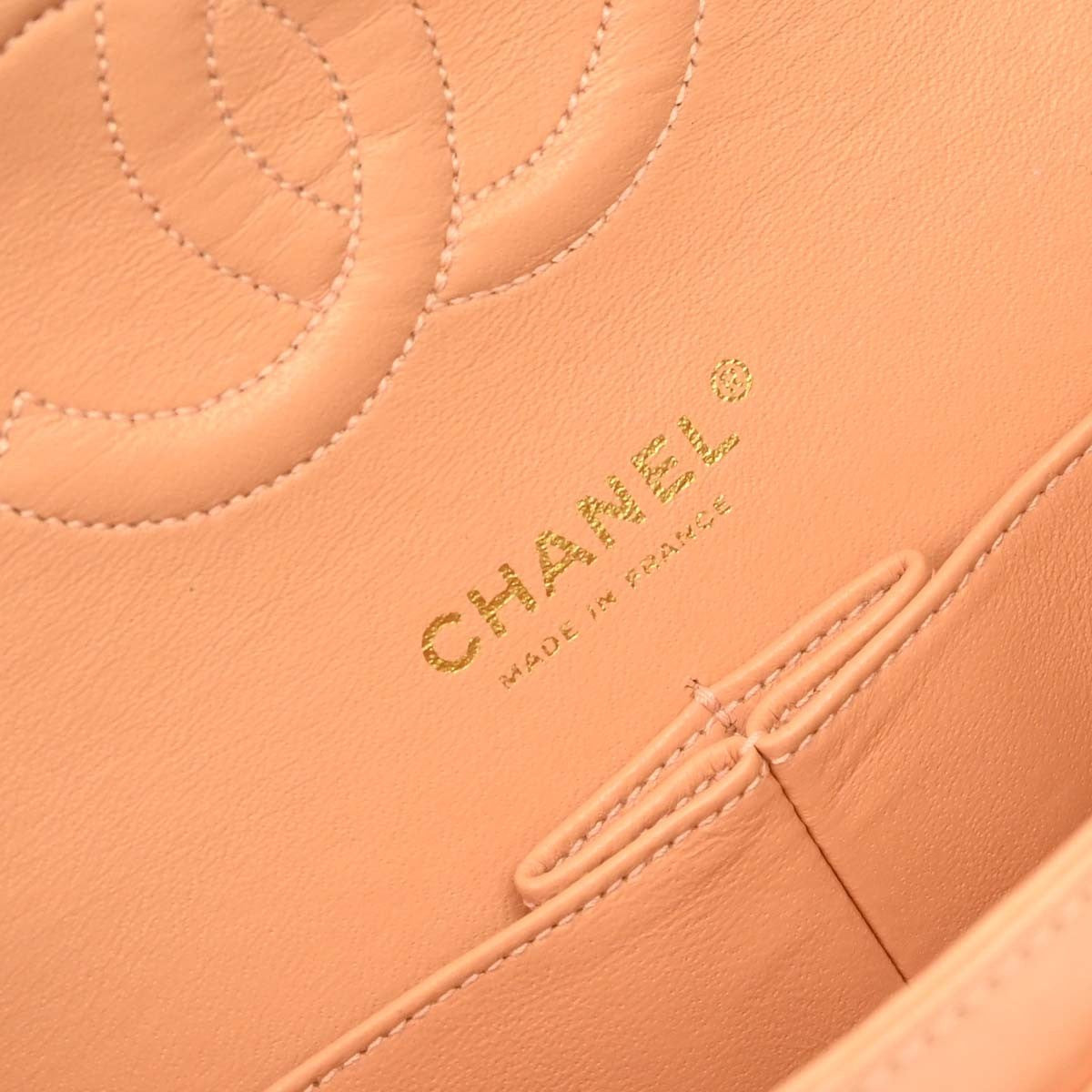 Chanel Timeless - Classic Double Flap Quilted Lambskin Pink Leather Shoulder Bag Bag (Pre-Owned)