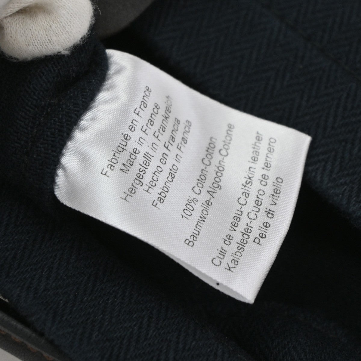 Hermes Maline Toile Blue Canvas Backpack Bag (Pre-Owned)