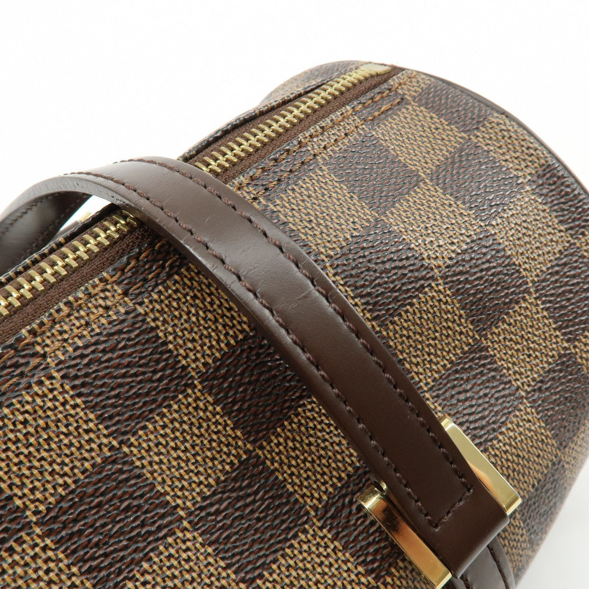 Louis Vuitton Papillon Damier Ebene Brown Canvas Handbag (Pre-Owned)